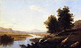 Landscape The Saco from Conway by Alfred Thompson Bricher